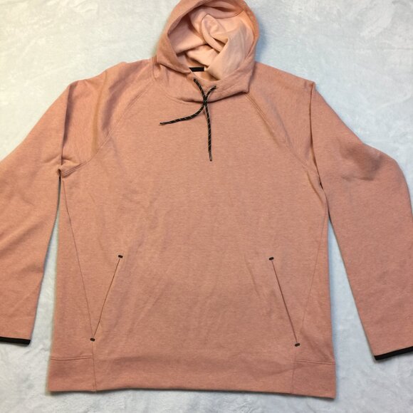 New! Old Navy Active Hoodie Sweatshirt XL Coral Dynamic Fleece 4 Ways Stretch - Picture 1 of 15